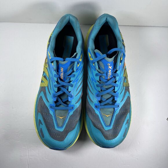 Hoka Tecton X2 Lace Up Athletic Trail Running Shoes Sneakers Men's Size 10 - Picture 6 of 8